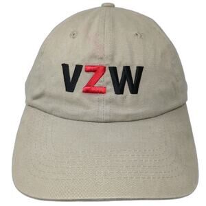 Verizon Wireless VZW Join In Baseball Cap Beige One Size Adjustable Strap Hat